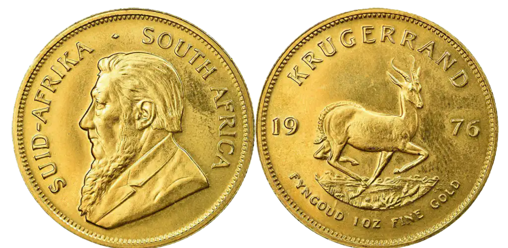 stock photo oz gold coin krugerrand gold coin 505741546 1