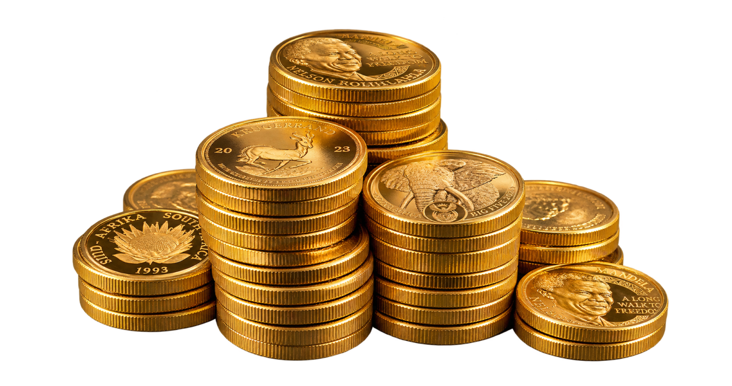 stock photo coins isolated on white ()